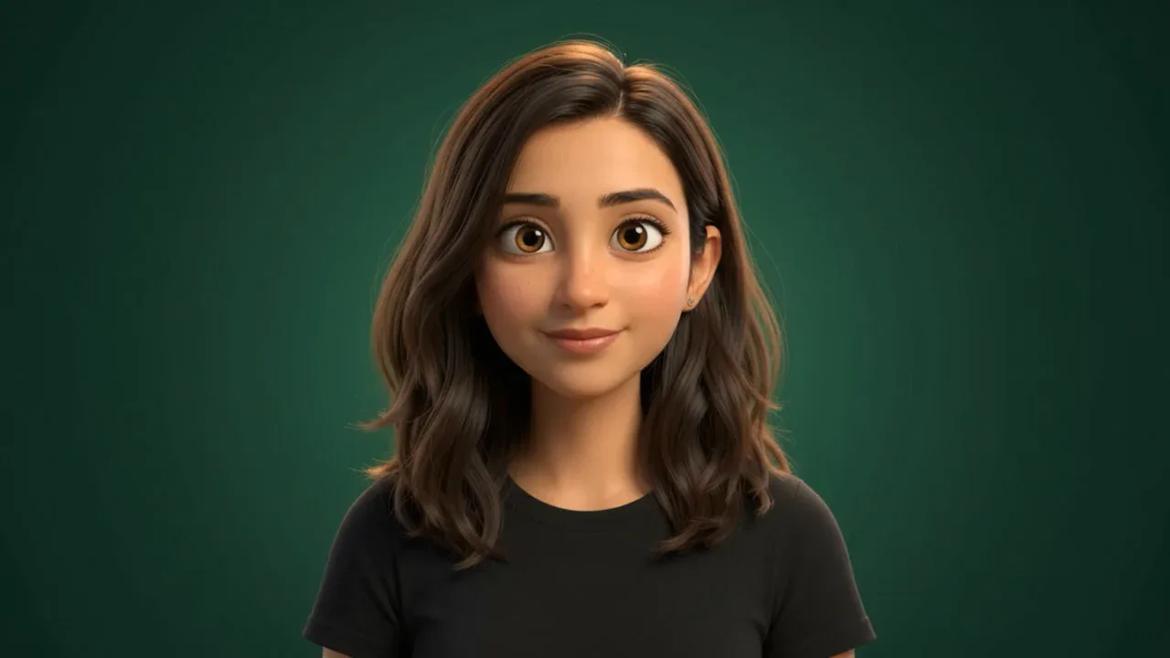 Illustrated portrait of Riya Mittal, founder of Throughline Co.